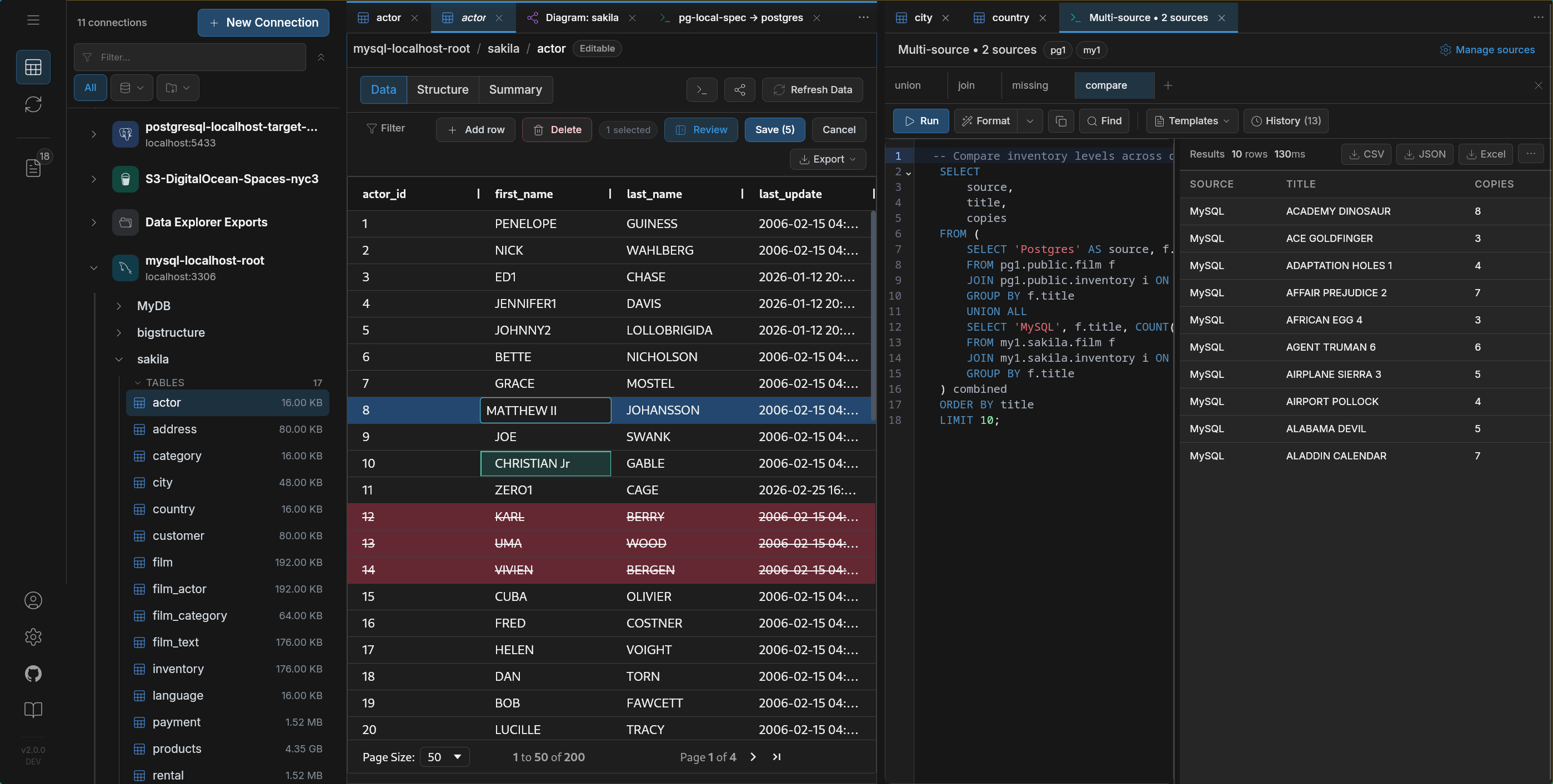 DBConvert Streams — Data Explorer and stream execution in one product